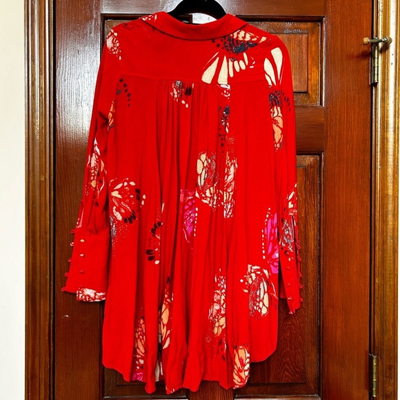 🦋 Free People extra small butterfly mini dress tunic 🦋 - Picture 9 of 14